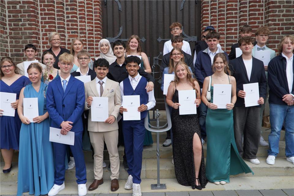 Die Abschlussklasse 10a der Marian Realschule Weseke.