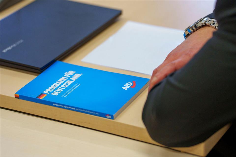 Die AfD Hessen hält die Einstufung als rechtsextremistischer Verdachtsfall für falsch. (Archivbild)Andreas Arnold/dpa Pool/dpa