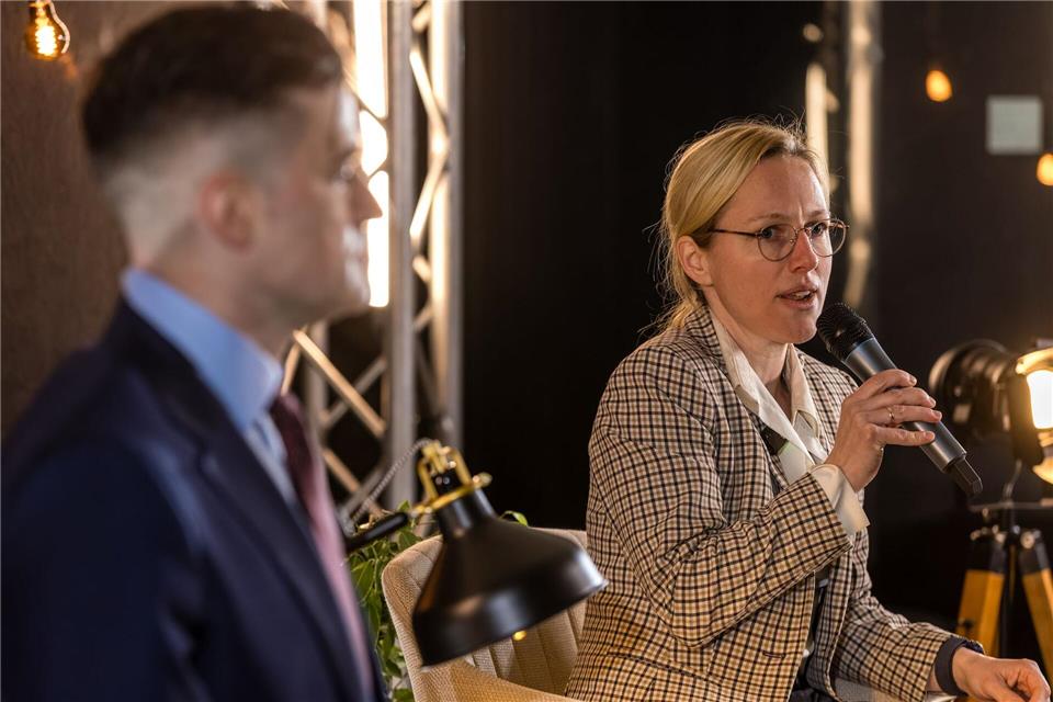 Die AfD-Landtagsabgeordnete Lena Kotré war Gast bei einer Veranstaltung mit dem Rechtsextremisten Martin Sellner von der Identitären Bewegung – ursprünglich wollte sie Gastgeberin sein. (Archivbild)Frank Hammerschmidt/dpa