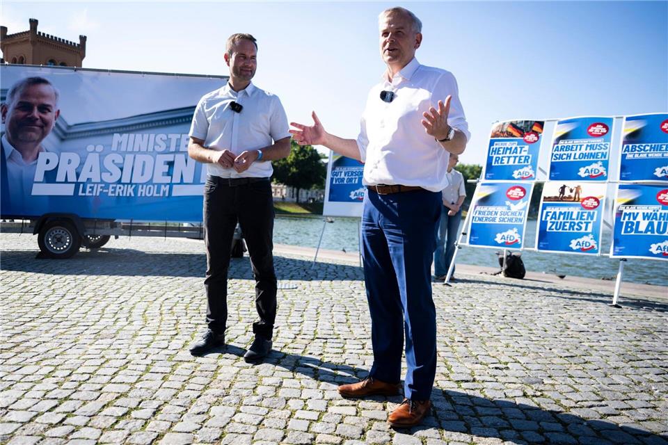 Die AfD Mecklenburg-Vorpommern begeht am Wochenende ihren Wahlkampfauftakt. (Archivbild)Philip Dulian/dpa