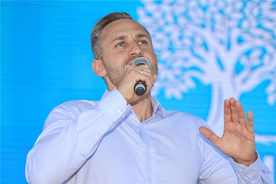 Die AfD führt mit ihrem Spitzenkandidaten Ulrich Siegmund in Umfragen. (Archivbild)Peter Gercke/dpa