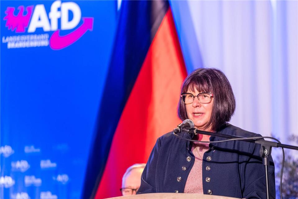 Die AfD geht mit Christine Beyer bei der Stichwahl um das Landratsamt im Landkreis Spree-Neiße ins Rennen.Frank Hammerschmidt/dpa