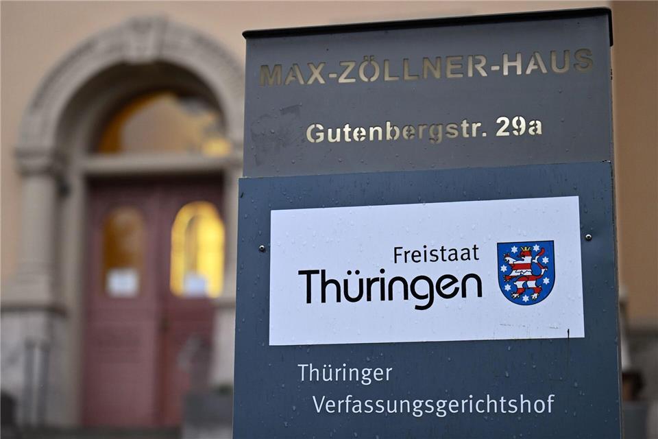 Die AfD klagt immer wieder vor dem Thüringer Verfassungsgerichtshof. Martin Schutt/dpa