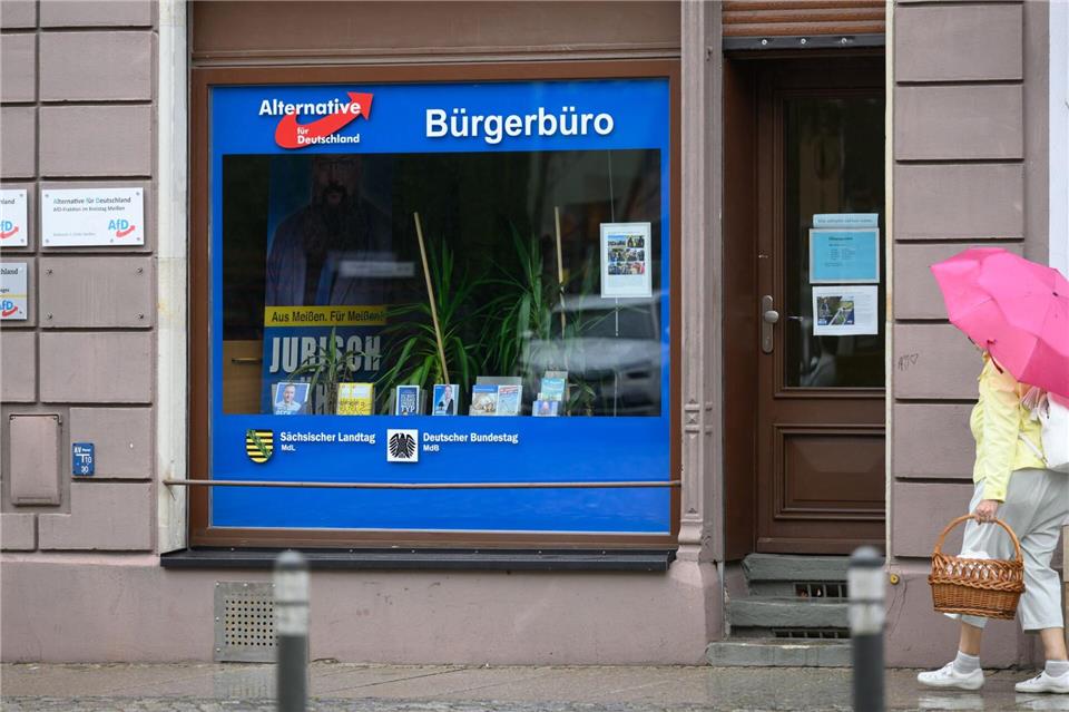 Die AfD rechnet sich für die Oberbürgermeisterwahl in Meißen gute Chancen aus. Robert Michael/dpa