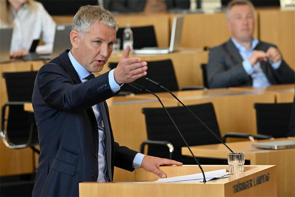 Die AfD um Björn Höcke stellt erneut einen Misstrauensantrag gegen Thüringens Regierungschef. (Archivbild) Martin Schutt/dpa