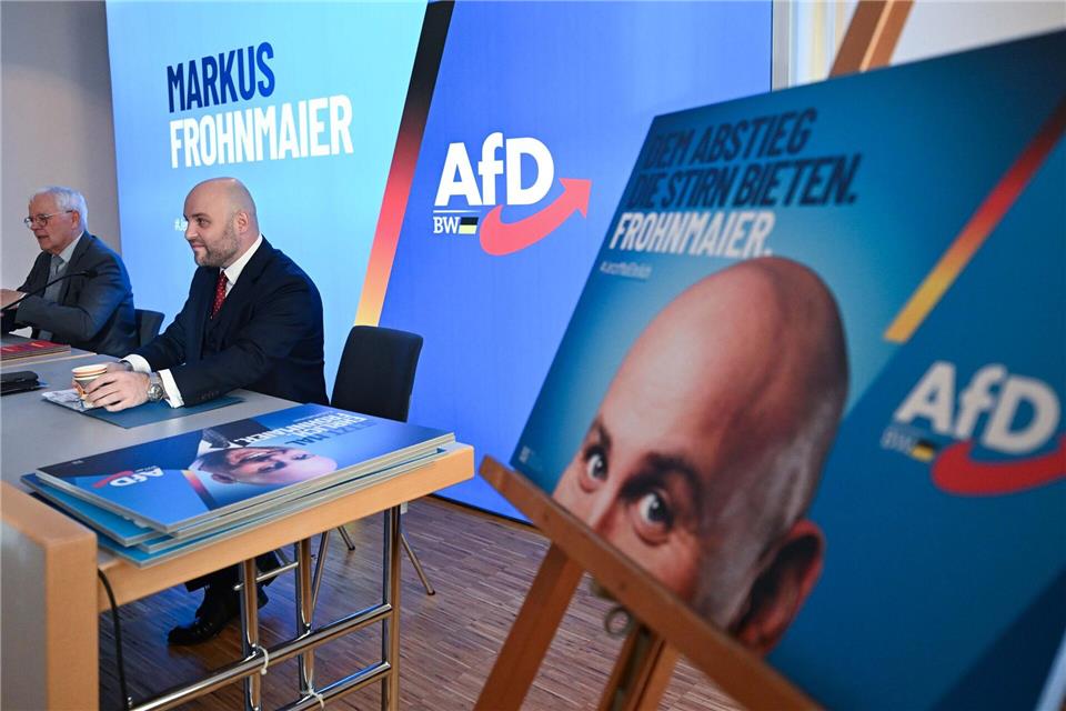 Die AfD will Frohnmaier bekannter machen.Bernd Weißbrod/dpa