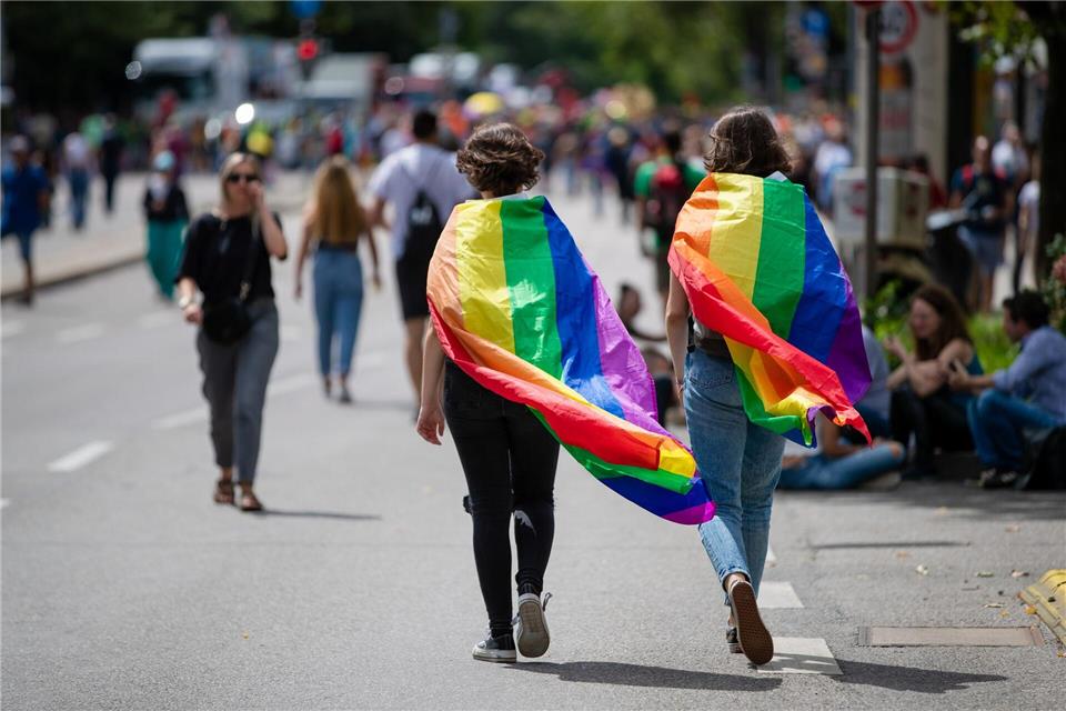 Die Akzeptanz für sexuelle Vielfalt ist im Südwesten in den vergangenen Jahren einer Studie zufolge gesunken. (Archivbild)Christoph Schmidt/dpa