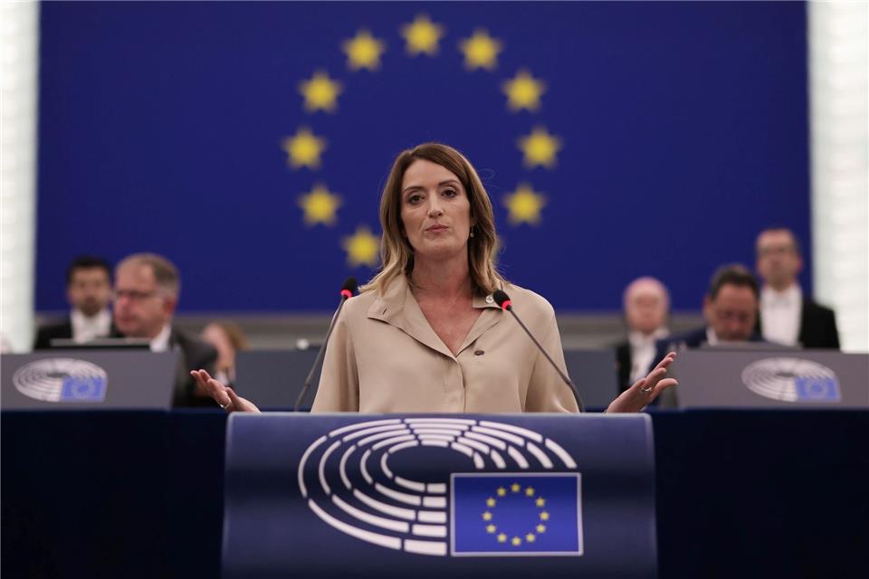 Die Alte ist die Neue: Roberta Metsola bleibt Präsidentin.