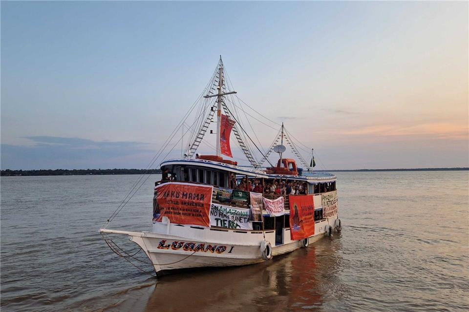 Die „Amazon Flotilla“ war 31 Tage lang auf dem Fluss unterwegs.Larissa Schwedes/dpa