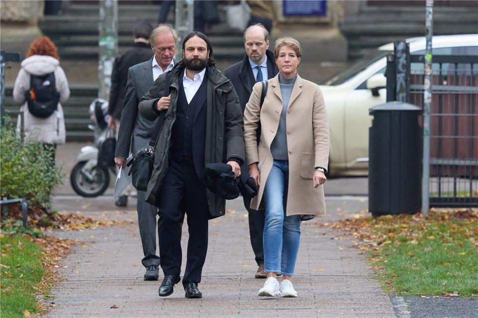 Die Angeklagte Christina Block auf dem Weg ins Gericht.Georg Wendt/dpa