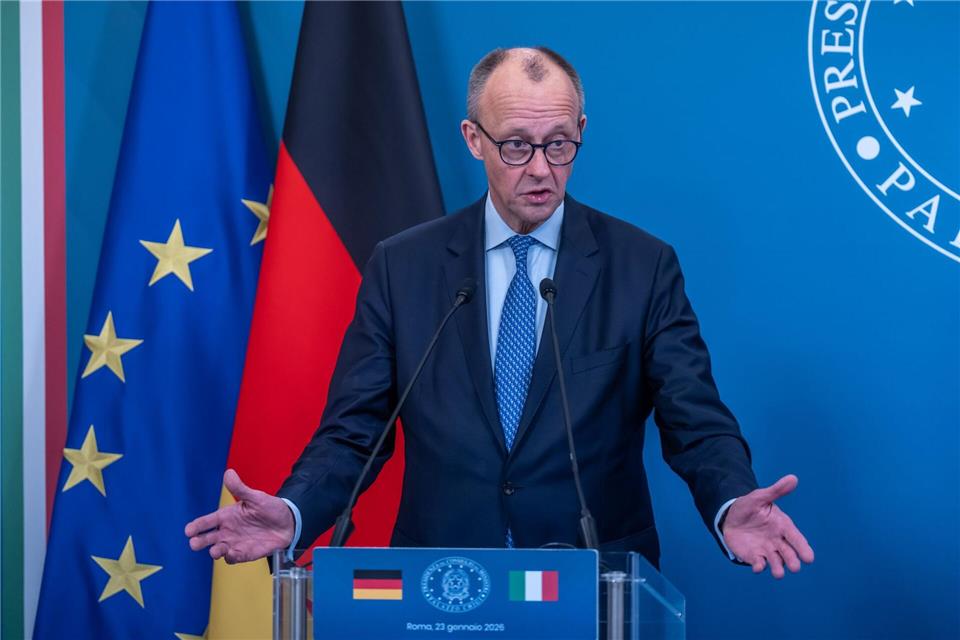 Die Antwort des Kanzlers auf Trumps Friedensrat lautet: Nein, aber ... .Michael Kappeler/dpa