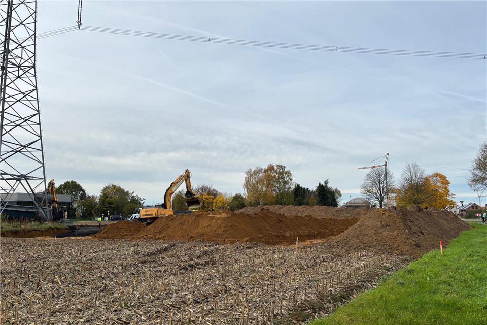 Die Arbeiten am künftigen Wertstoffhof laufen. 