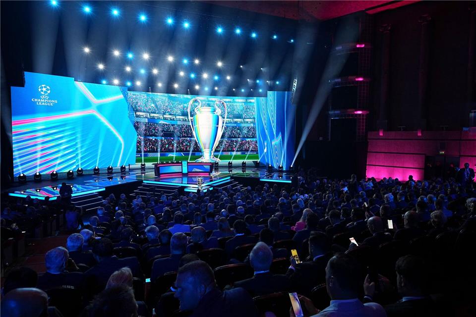 Die Auslosung der Champions-League-Ligaphase fand auch in diesem Jahr wieder in Monaco stattLaurent Cipriani/AP/dpa