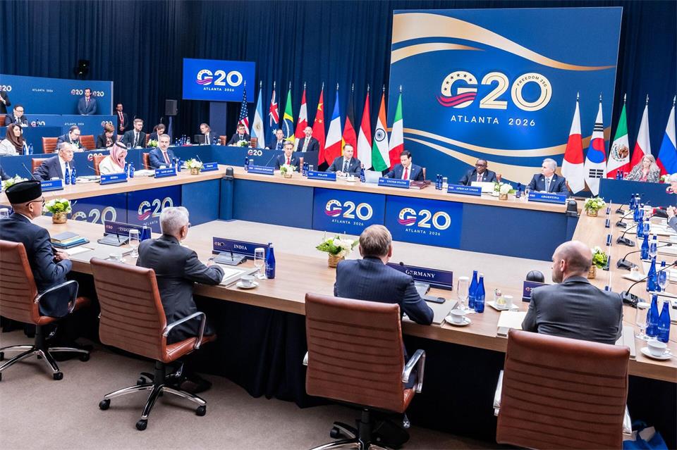 Die Außenminister der G20-Runde der großen Industrie- und Schwellenländer beraten in Atlanta unter anderem über die Folgen der Kriege in der Ukraine und im Iran.Michael Kappeler/dpa