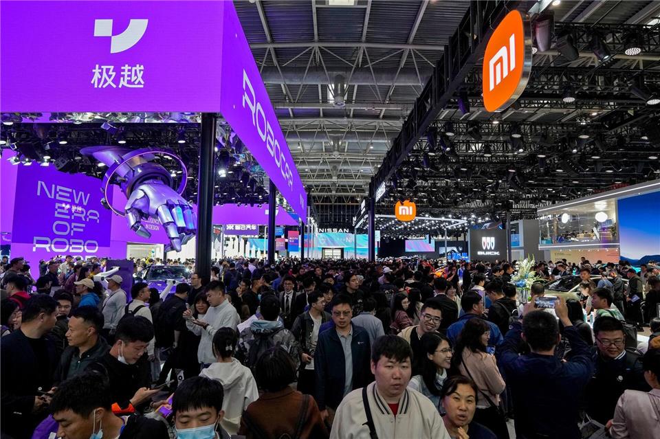 Die Auto China - hier ein Bild aus 2024 - ist Chinas größte Automesse. (Archivbild)Andy Wong/AP/dpa