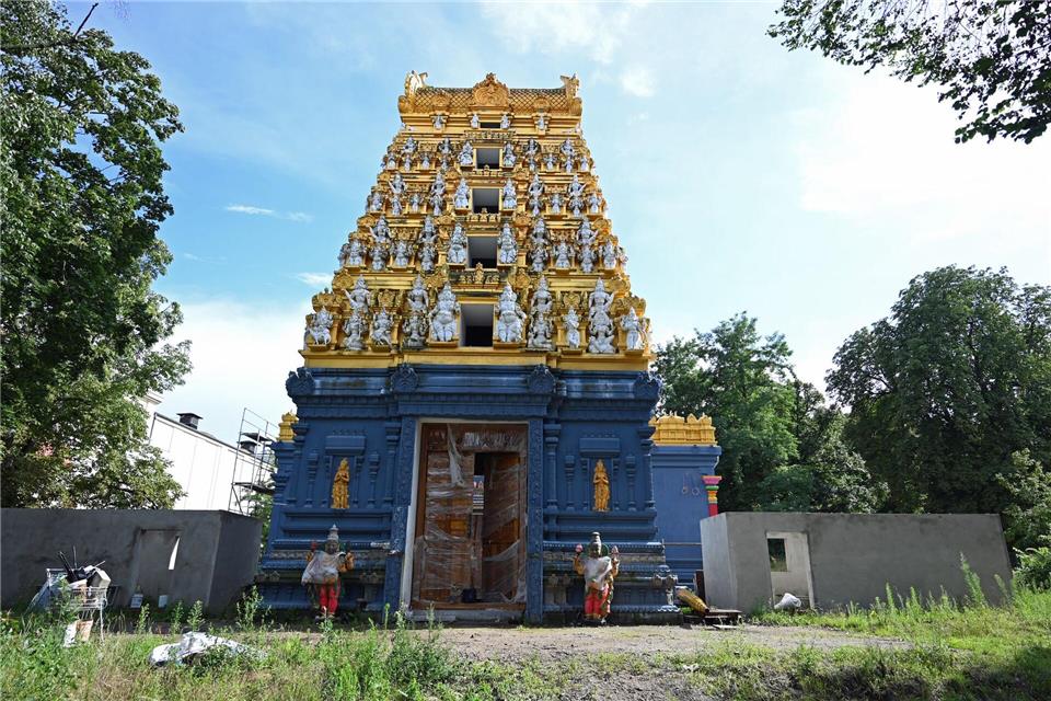 Die Baugeschichte des Hindu-Tempels ist lang. (Archivbild)Malin Wunderlich/dpa