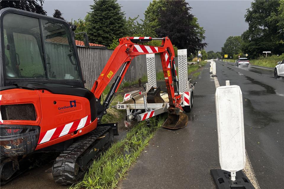 Die Baustelle an der Bahnhofstraße in Heiden soll bald verschwunden sein.