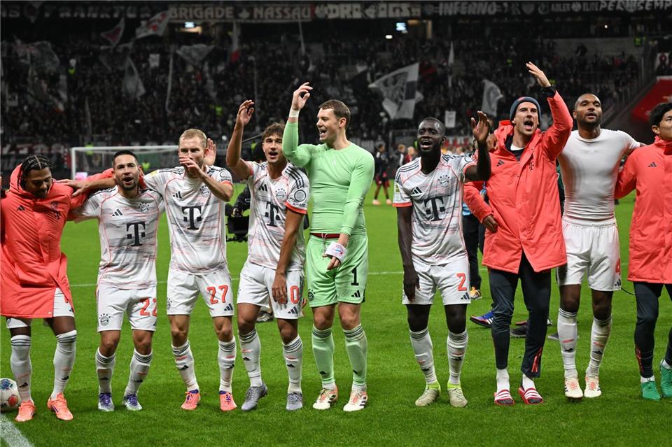 Die Bayern feierten bei Eintracht Frankfurt den nächsten dominanten Erfolg.Arne Dedert/dpa