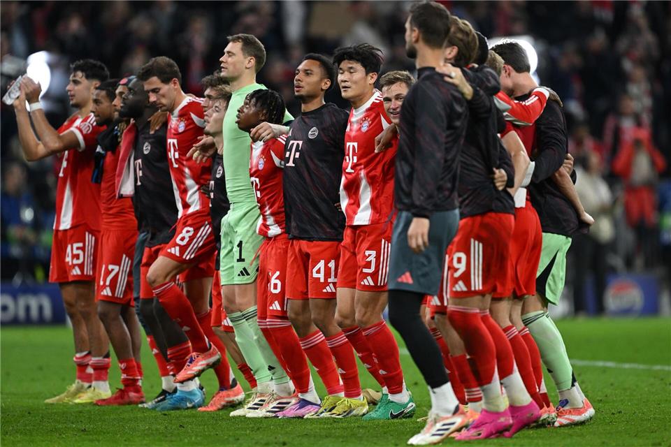 Rekord-Teenie mit Musiala-Nummer - „Schöne Geschichte“ Die Bayern kommen aus dem Jubeln nicht mehr heraus.Sven Hoppe/dpa