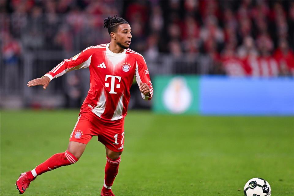 Die Bayern mit Michael Olise kennen nur ein Ziel: Pokaltriumph in Berlin. (Archivbild)Sven Hoppe/dpa