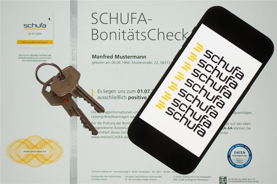 Die Berechnungen der Schufa sind für Banken, Onlinehändler, Mobilfunkanbieter, Autohäuser und Energielieferanten ein wichtiger Maßstab, wenn es um Verträge oder Kredite geht. (Symbolbild)Sebastian Kahnert/dpa