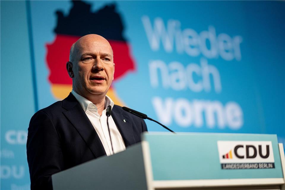 Die Berliner CDU unter dem Regierenden Bürgermeister Kai Wegner hat ihr Wahlprogramm vorgelegt. (Archivbild)Fabian Sommer/dpa