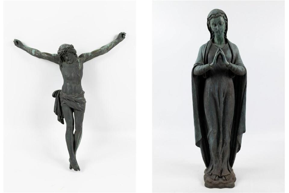 Die Berliner Polizei ermittelt zur Herkunft von gestohlenen Bronzestatuen. -/Polizei Berlin/dpa