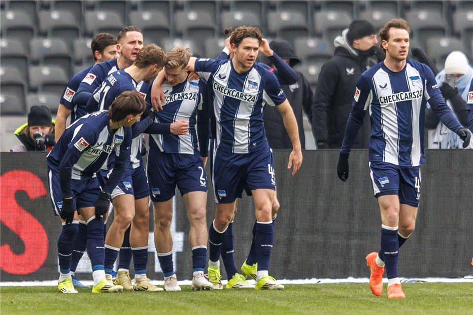 Die Berliner konnten früh jubeln.Andreas Gora/dpa