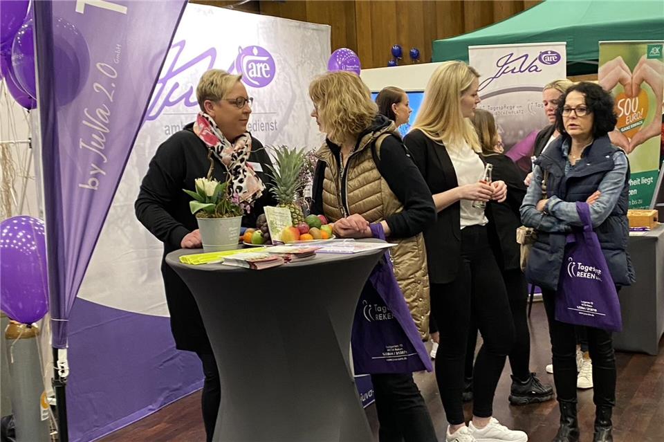 Die Besucher können sich rund um die Themen Pflege, Gesundheit und Fitness beraten lassen.
