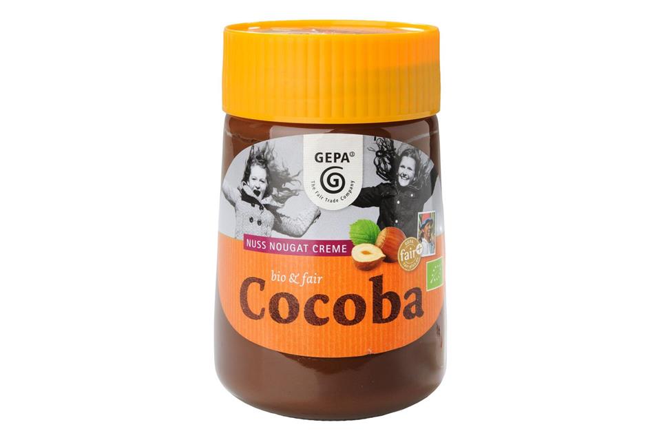 Die „Bio Cocoba Nuss Nougat Creme“ von Gepa schnitt bei den Bio-Produkten ebenfalls mit der Note 2,4 ab.Ralph Kaiser/Stiftung Warentest/dpa-tmn