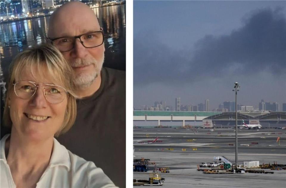 Die Bocholter Antje Paus und Peter Fenger wurden mitten im Dubai-Urlaub von den Ereignissen im Nahen Osten überrascht.