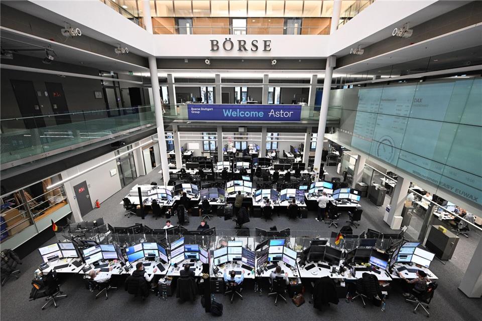 Die Börse Stuttgart steigert 2025 den Handelsumsatz deutlich. (Foto-Archiv)Bernd Weißbrod/dpa