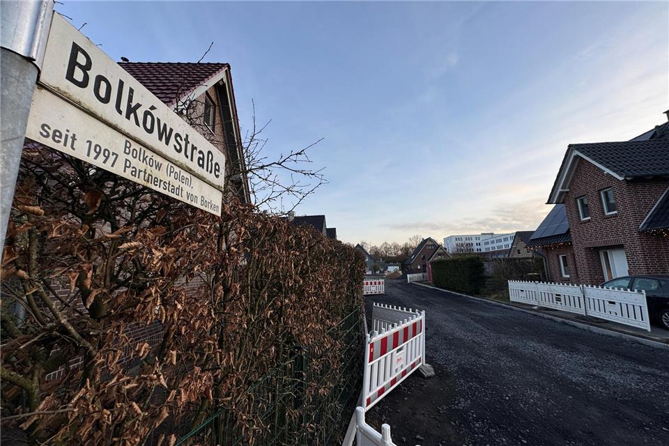 Die Bolkówstraße soll im Januar fertig werden.