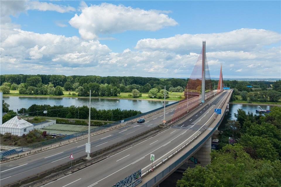 Die Bonner Rheinbrücke wurde Anfang Juni komplett für den Verkehr gesperrt. (Archivbild)Benjamin Westhoff/dpa