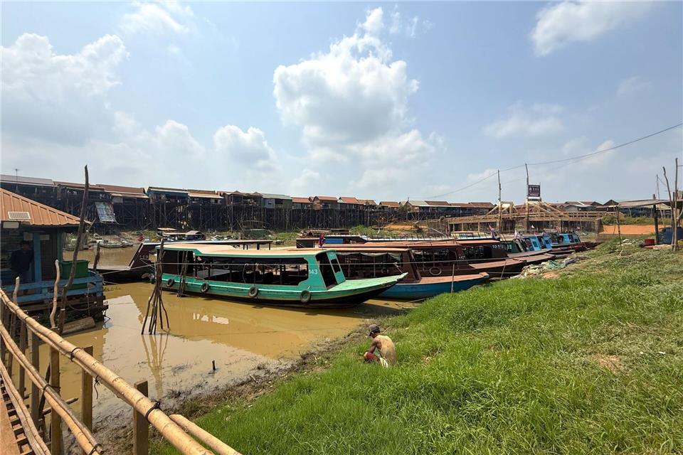 Die Bootsanleger sind vom Touristenzentrum Siem Reap aus binnen einer Stunde zu erreichen.Carola Frentzen/dpa