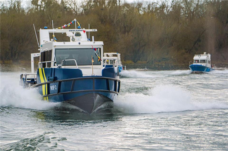 Die Bootsflotte der Polizei hat zwei neue Boote bekommen. (Archivbild) Andreas Arnold/dpa