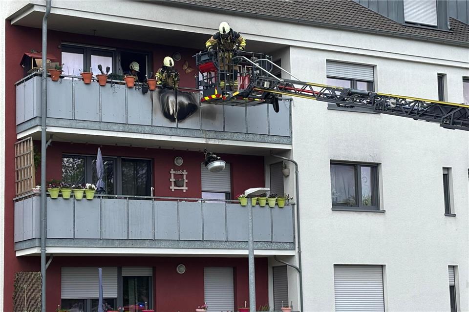 Die Borkener Feuerwehr löschte einen Brand an der Waldenburger Straße.