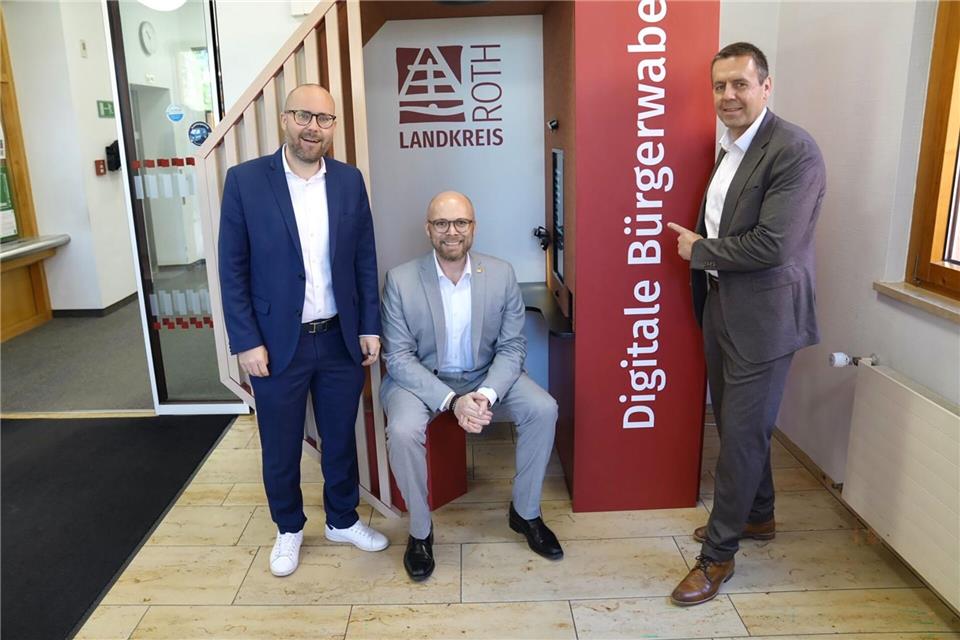 Die „Bürgerwabe“ soll die Digitalisierung im Landkreis Roth vorantreiben. Petra Schoplocher/Landratsamt Roth/dpa