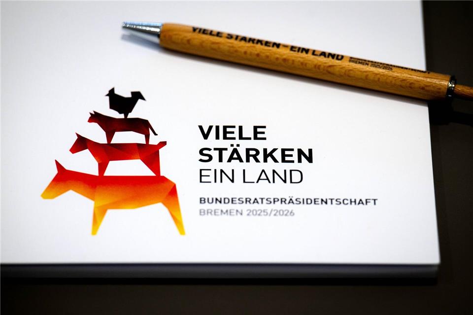 An der Spitze des Bundesrats - Was das Amt für Bremen heißt Die Bundesratspräsidentschaft steht unter dem Motto „Viele Stärken. Ein Land“. (Archivbild)Sina Schuldt/dpa