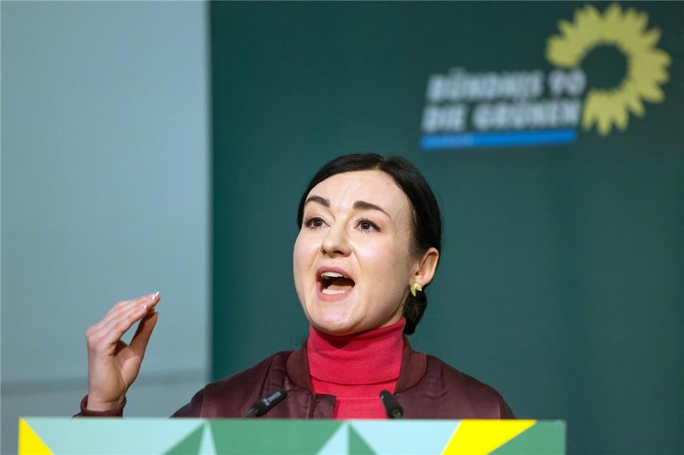 Die Bundestagsabgeordnete Paula Piechotta aus Leipzig führt Sachsens Grüne in den Bundestagswahlkampf.Jürgen Lösel/dpa