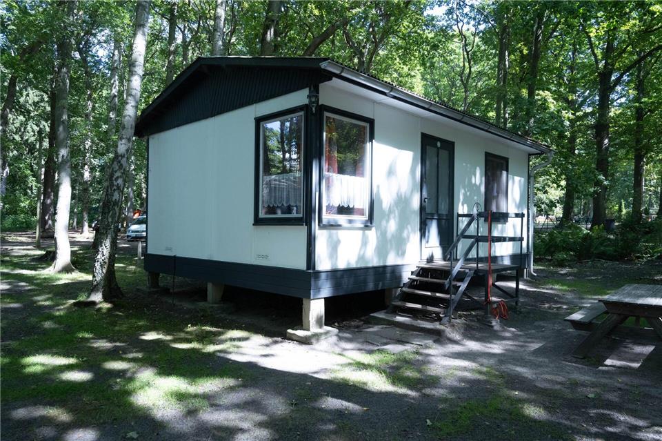 Die Bungalows des Typs B 34 wurden als Bausatz geliefert.Stefan Sauer/dpa