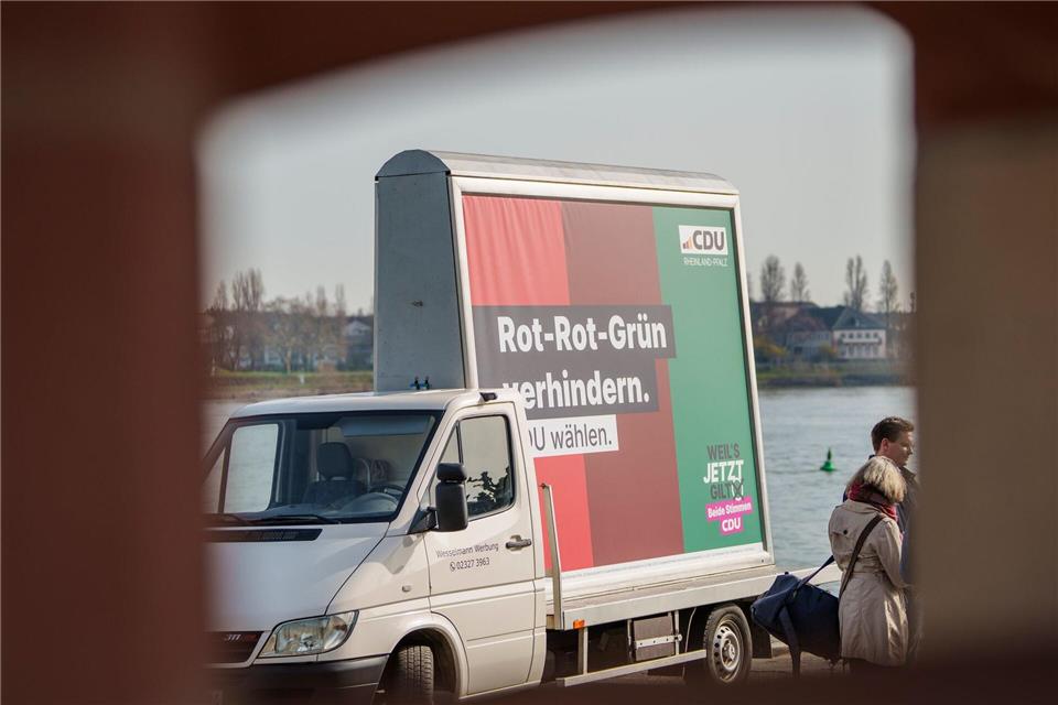 Die CDU hat eine Kampagne gegen Rot-Rot-Grün in Rheinland-Pfalz gestartet. (Archivbild) Andreas Arnold/dpa