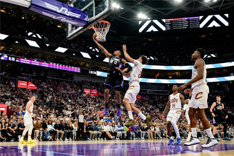 Die Cavaliers holten sich den Sieg in Salt Lake City.Tyler Tate/AP/dpa