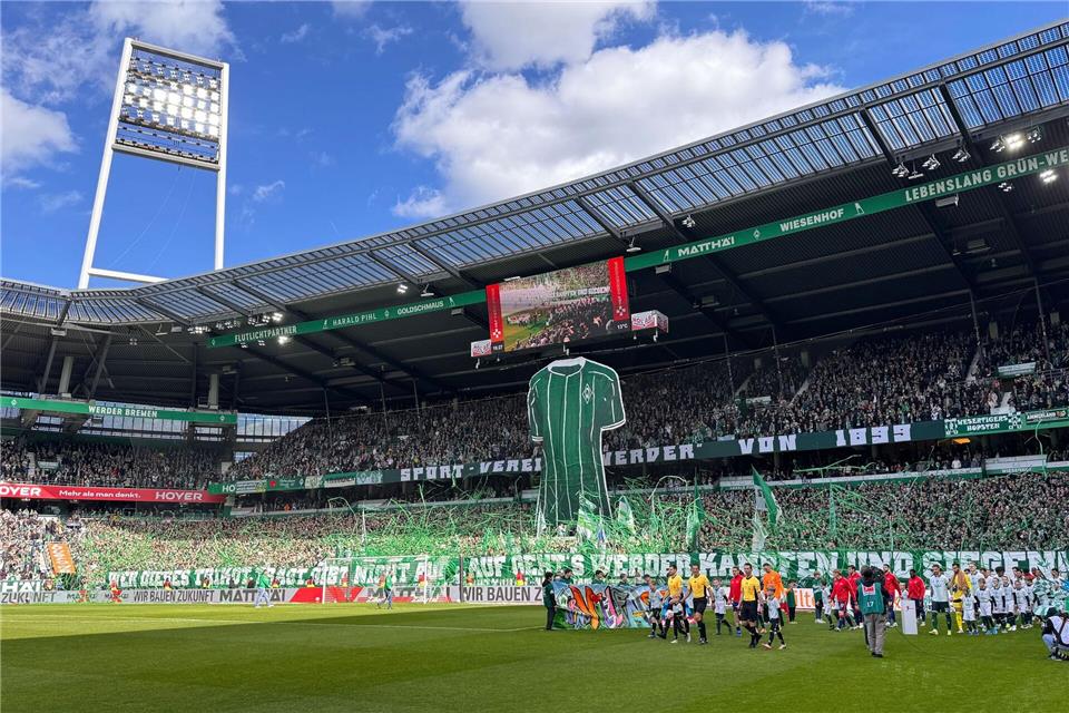 Die Choreografie vor dem Leipzig-Spiel. Carmen Jaspersen/dpa