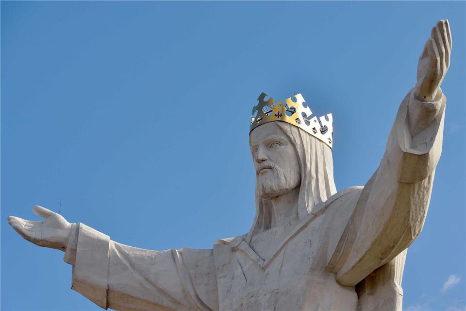 Die Christus-Figur in Swiebodzin steht 70 Kilometer von der deutsch-polnischen Grenze entfernt. (Archivbild)Patrick Pleul/dpa-Zentralbild/dpa