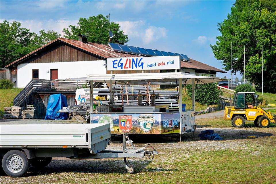 Die Eglinger Blauliachd-Party endete nach einer Gewalttat mit einem Großeinsatz.  Uwe Lein/dpa