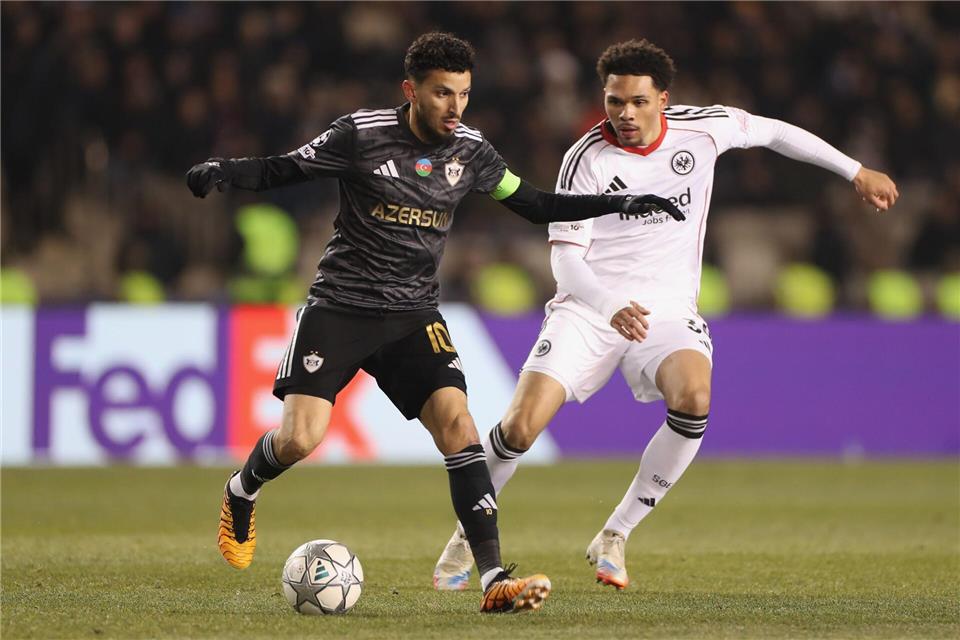 Die Eintracht zeigte in Baku große Moral - und eine schwache Schlussphase.Uncredited/AP/dpa