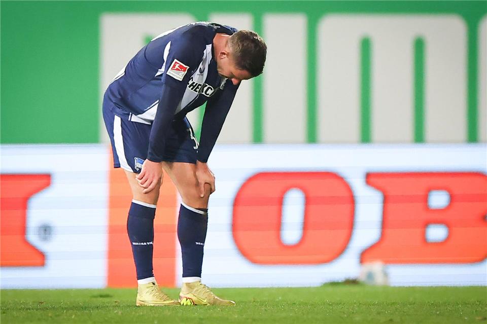 Die Enttäuschung bei der Hertha ist groß nach dem Remis in Fürth.Daniel Karmann/dpa