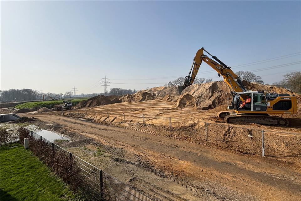 Die Erdarbeiten am Baugebiet Musekamp sollen noch bis in die zweite Jahreshälfte hinein andauern.