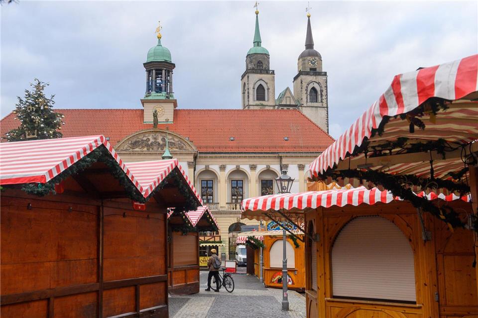 Die Eröffnung des Magdeburger Weihnachtsmarkts ist eigentlich am 20. November geplant. Klaus-Dietmar Gabbert/dpa